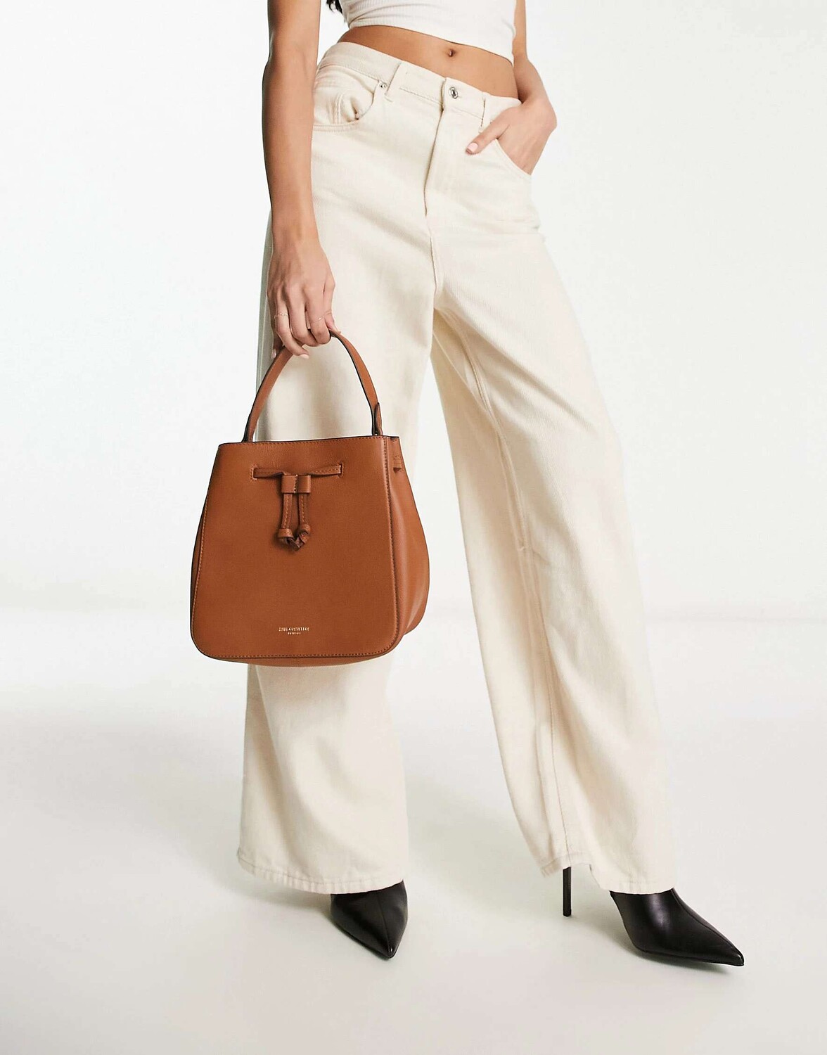 

Синяя кожаная сумка через плечо Paul Costelloe