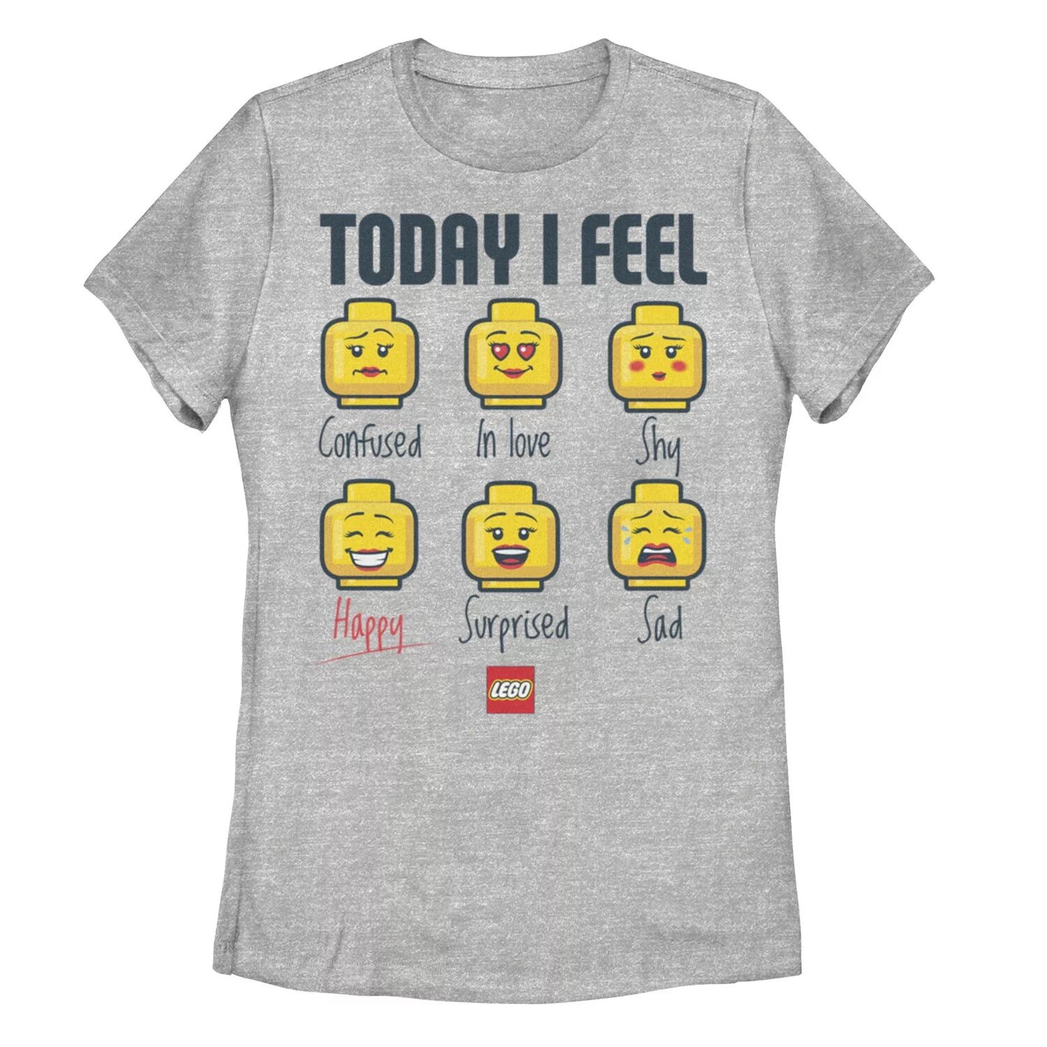

LEGO для юниоров: культовая футболка с рисунком Lego Lady Expressions «Today I Feel» Licensed Character