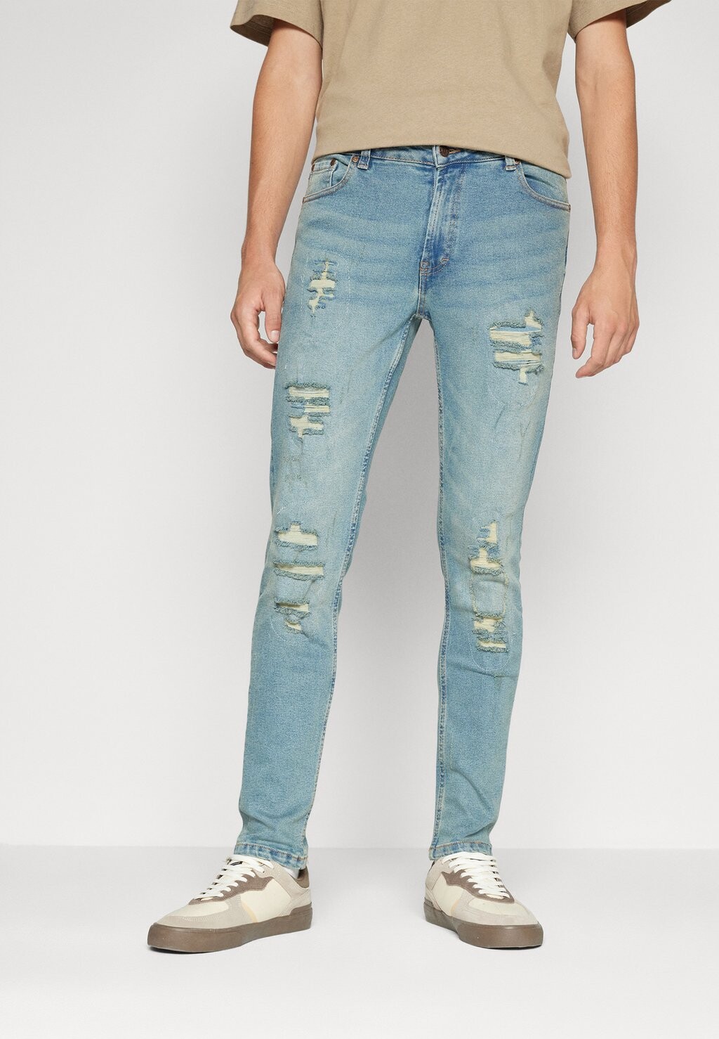 

Джинсы приталенного кроя Mr Heavy Destroy Denim Project, цвет light blue