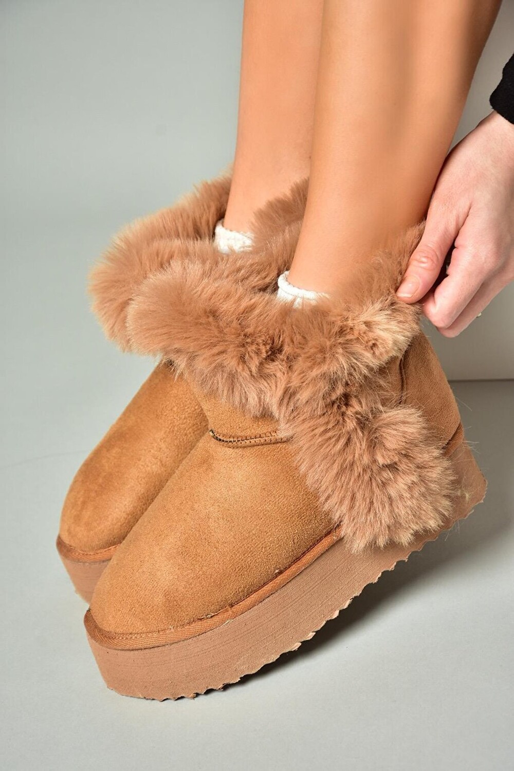 

R8247841 Светло-коричневые женские ботинки Fox Shoes