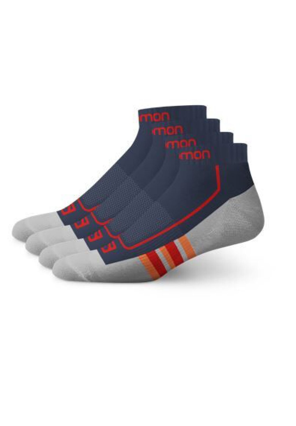 

Спортивные носки 4ER PACK Salomon, цвет dress blue tomato