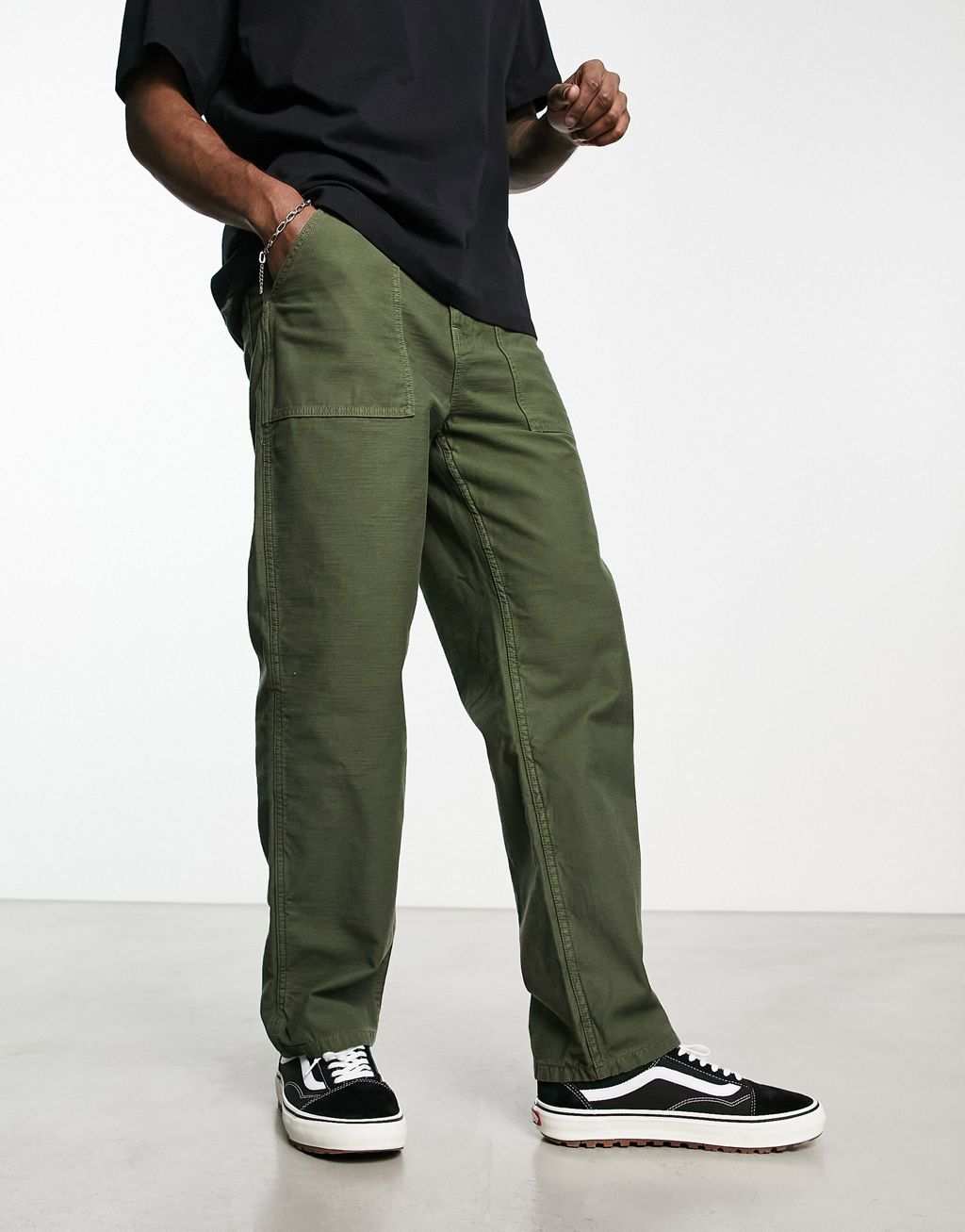 Толстые брюки Stan Ray цвета хаки