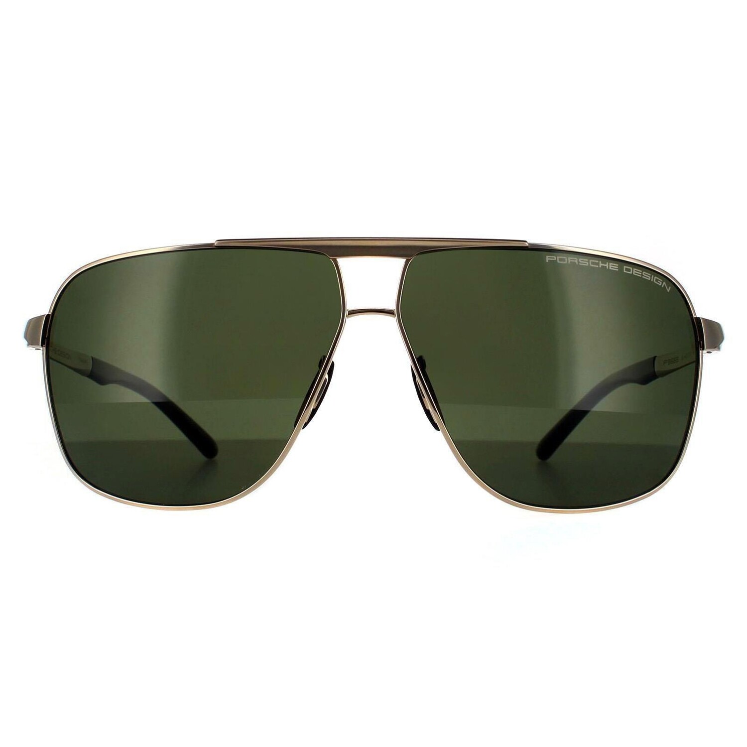 

Поляризованные солнцезащитные очки Aviator золотисто-зелено-серые Porsche Design, золото
