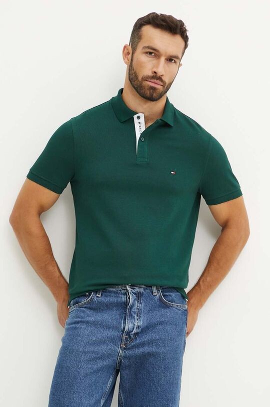 

Поло Tommy Hilfiger, зеленый