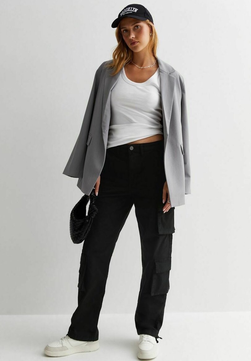

Брюки карго Double Pocket New Look, черный