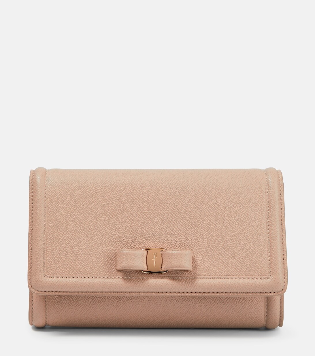 

Кожаная сумка через плечо Vara Bow Mini Ferragamo, розовый