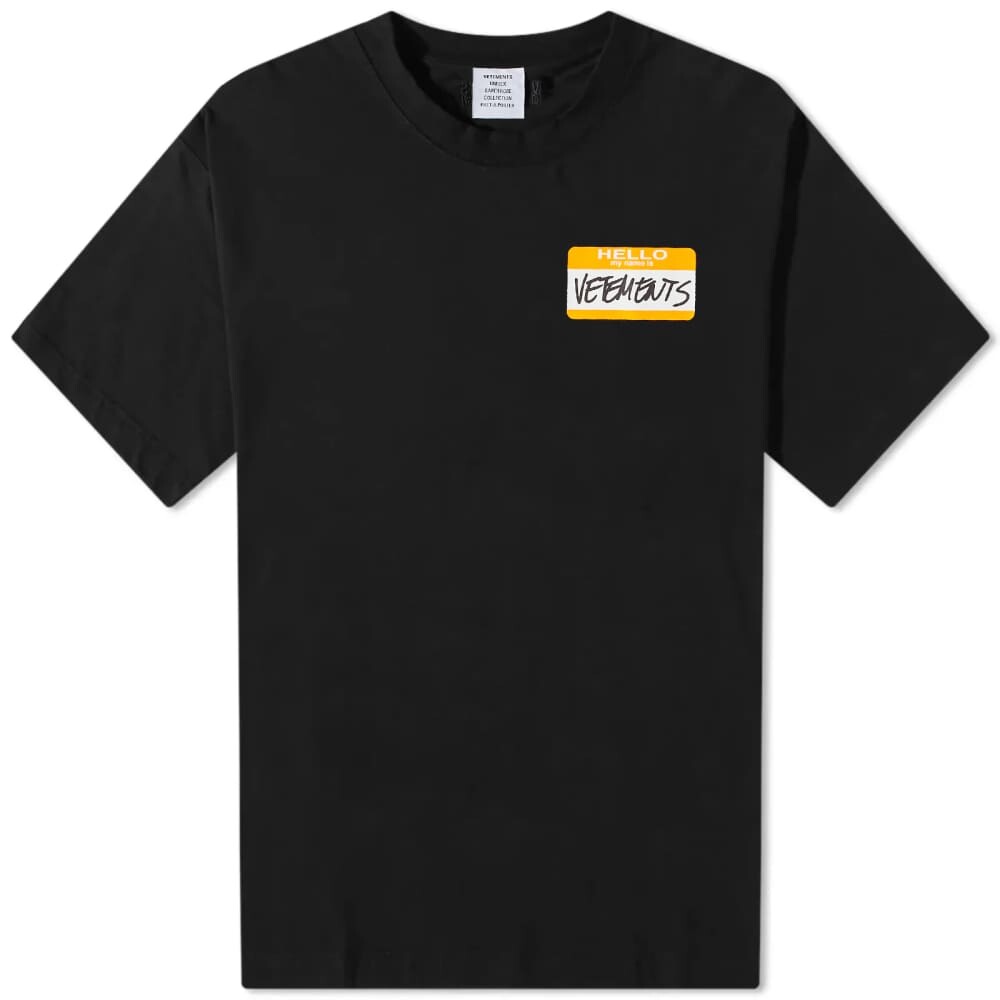 

Vetements Футболка My Name is Vetements, черный