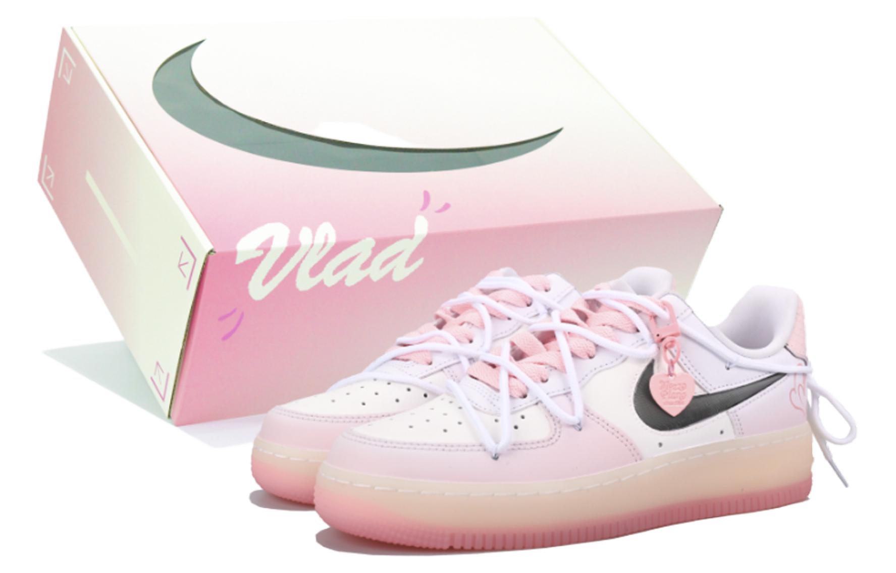 

Кроссовки Nike Air Force 1 Skateboarding Shoes Women's Low-top Pink/white, розовый