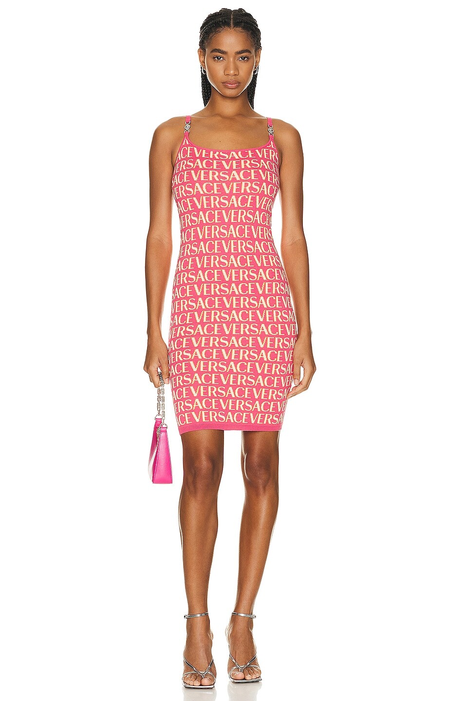 

Платье Versace All Over Jacquard, цвет Fuchsia & Pink