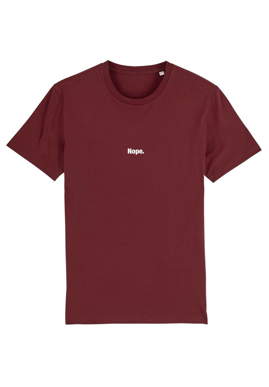 

Футболка с принтом NOPE Watapparel, цвет burgundy