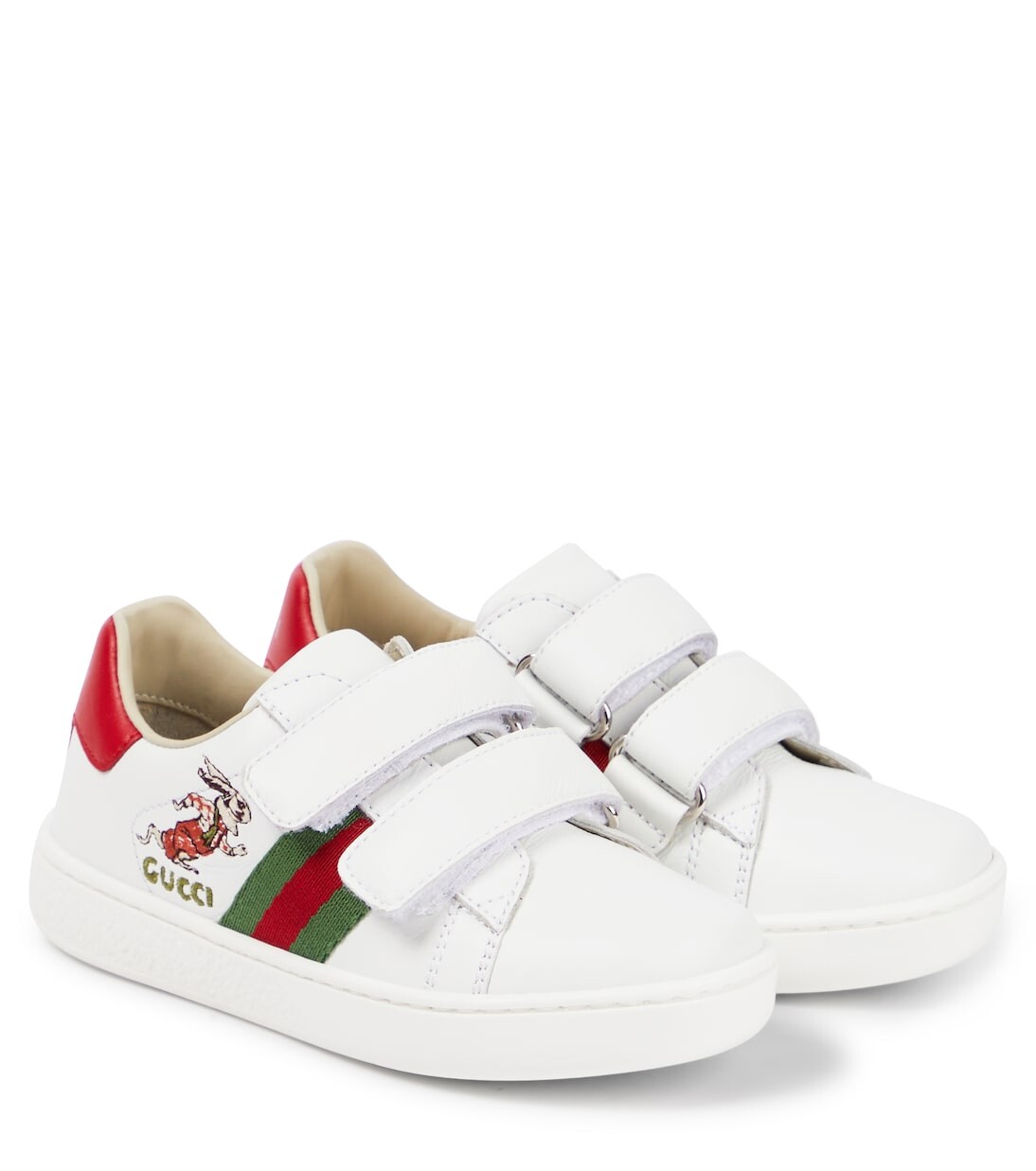 

Кожаные кроссовки Gucci Kids, мультиколор
