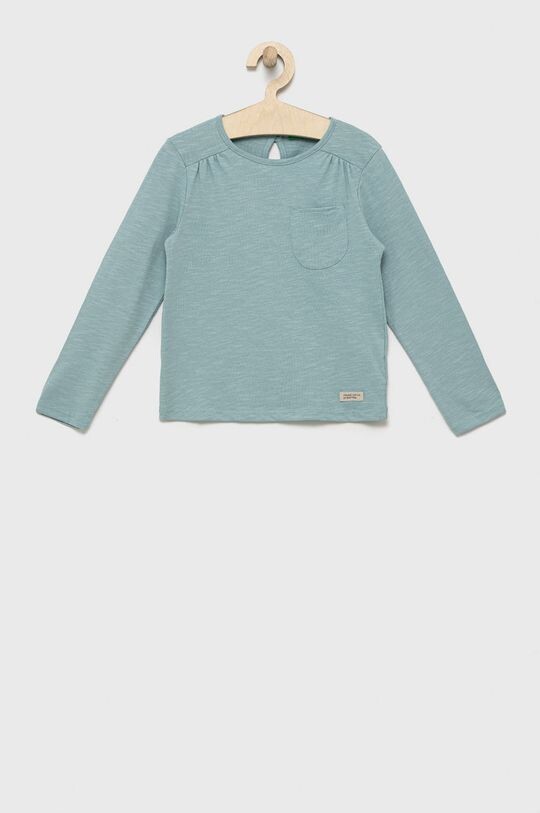 

Детская хлопковая футболка с длинными рукавами United Colors of Benetton, синий