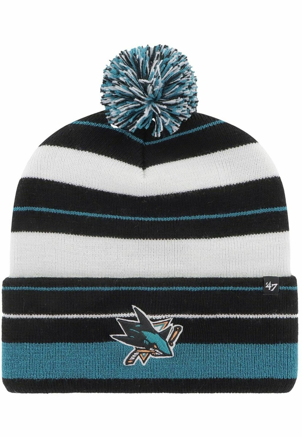 

Шапка POWER LINE SAN JOSE SHARKS '47, цвет white blue black