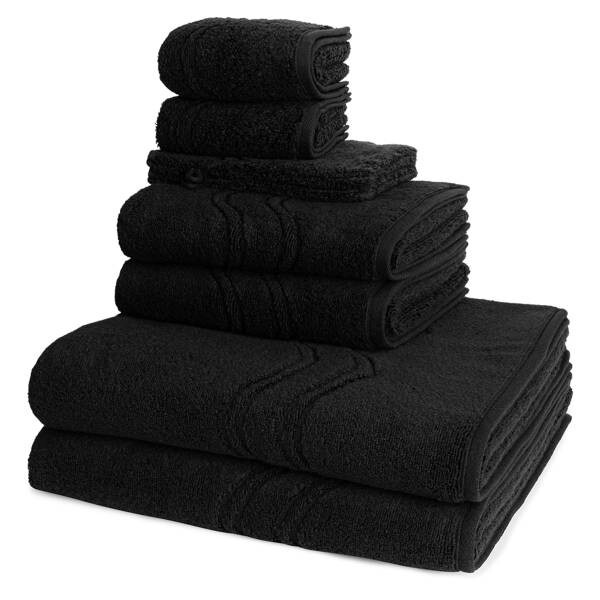

Cashmere feeling Набор полотенец Ross (8 шт), 50x1x100 см, черный