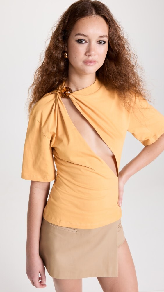 

Футболка Jacquemus Le Tshirt Perola, желтый