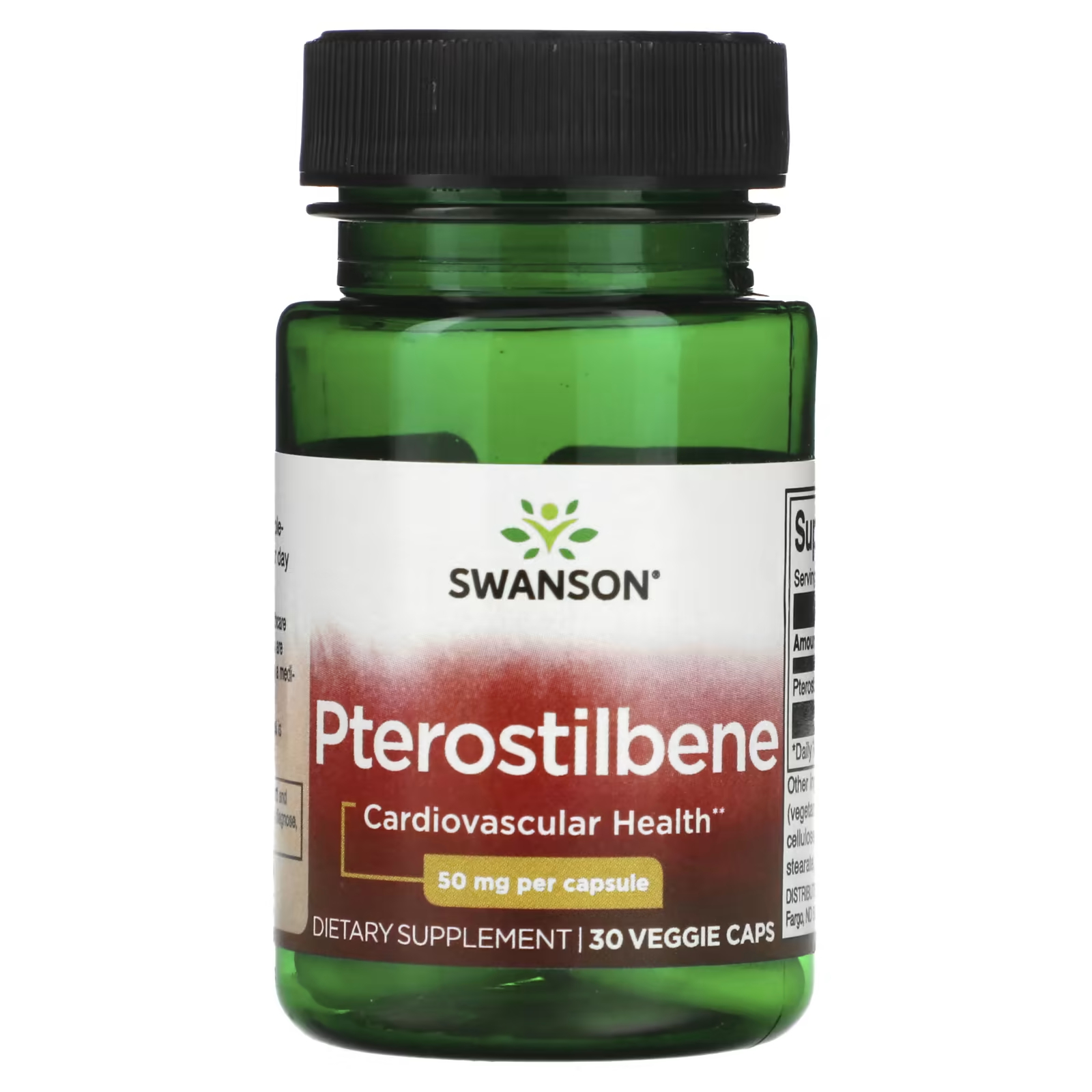 Пищевая добавка Swanson Птеростильбен 50 мг, 30 растительных капсул