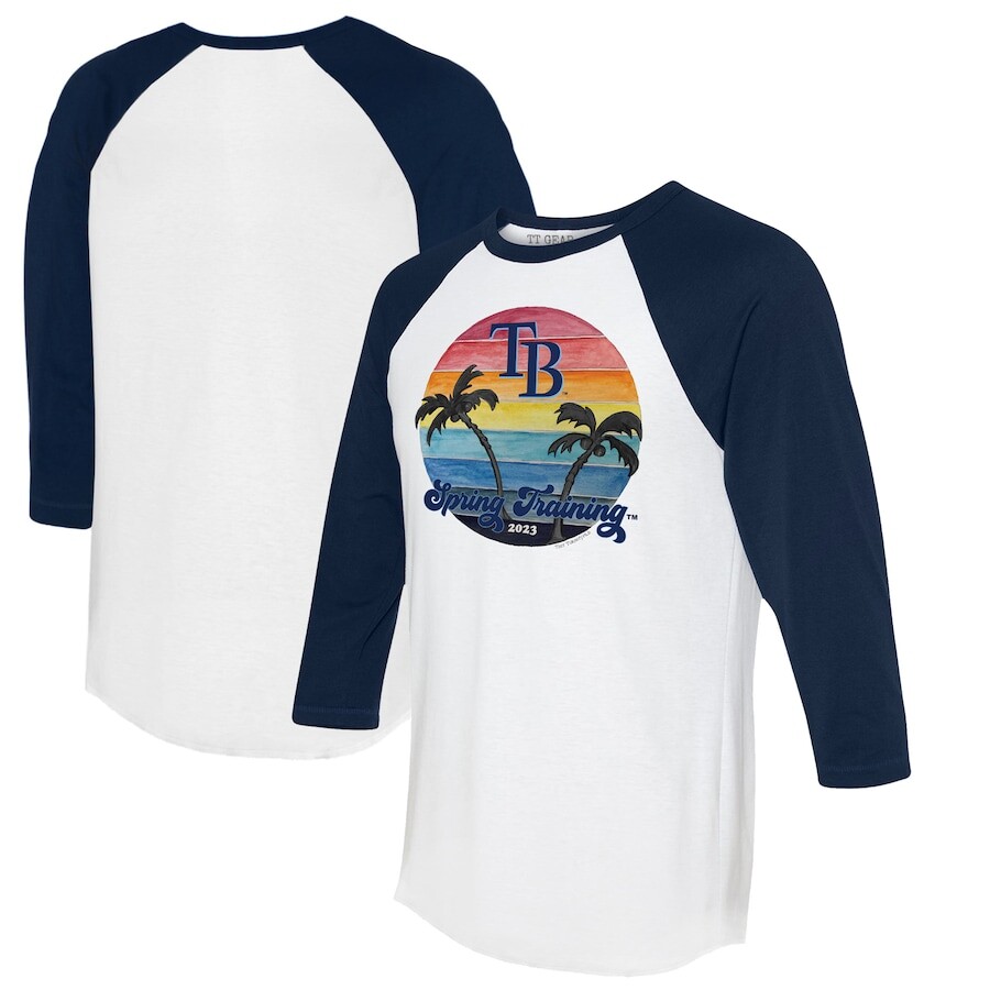 

Футболка с длинным рукавом Tiny Turnip Tampa Bay Rays, белый