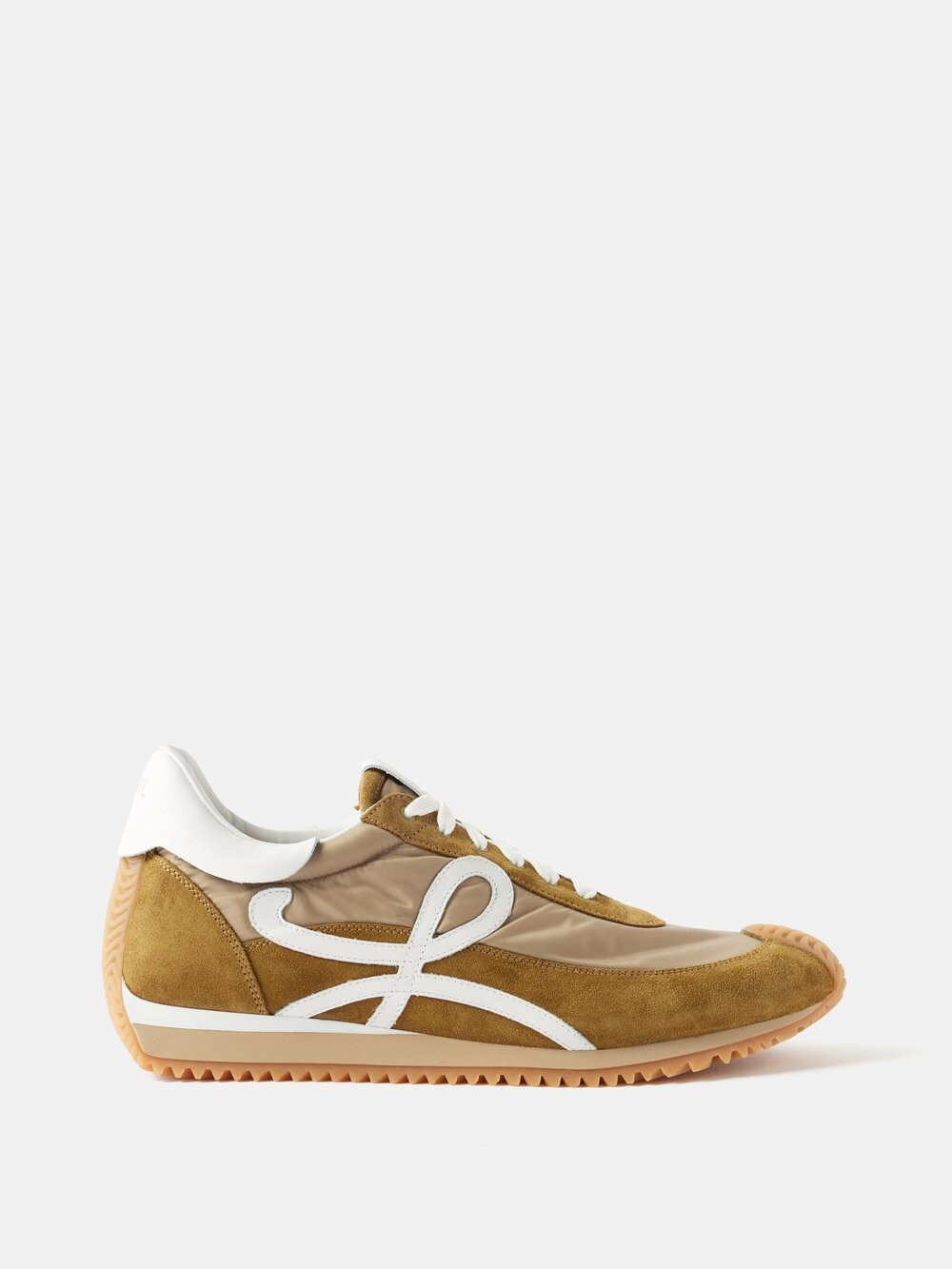 

Кроссовки flow runner из замши и нейлона LOEWE, зеленый