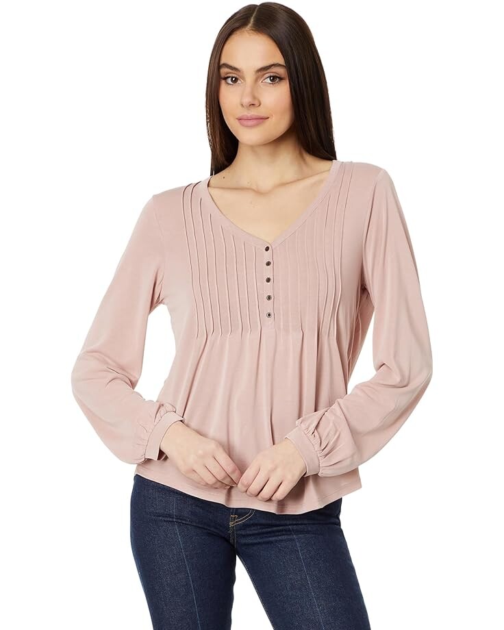 

Топ Lucky Brand Sandwash Pin Tuck, цвет Burnished Lilac