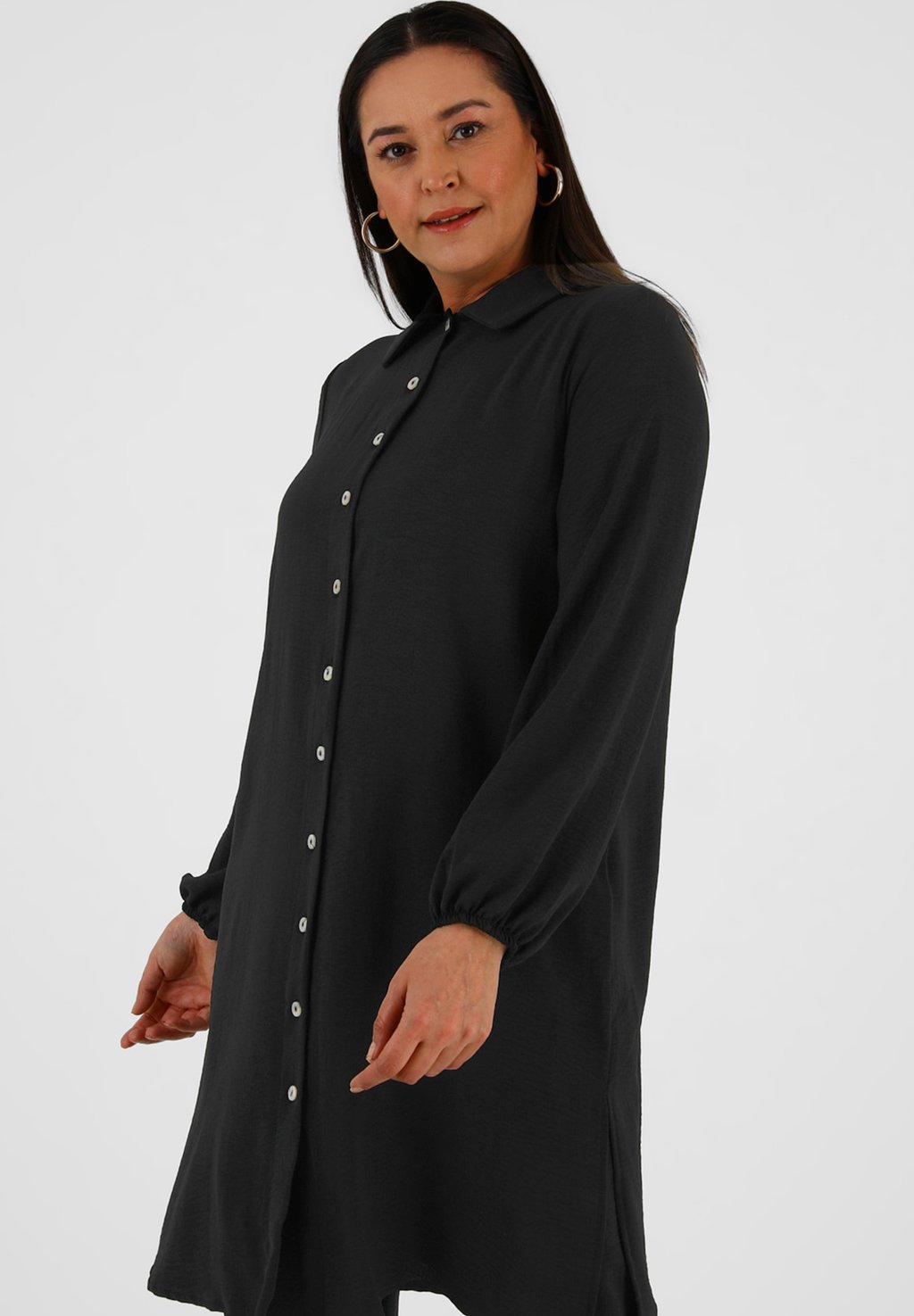 Блузка-рубашка ALIA , цвет black Modanisa