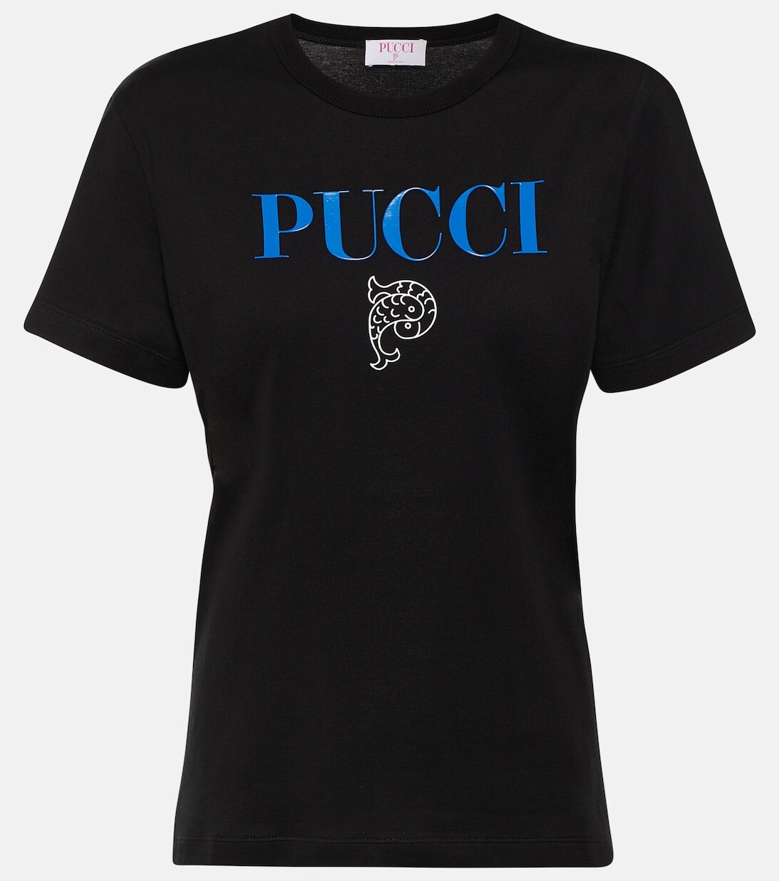 

Футболка из хлопкового джерси с логотипом PUCCI, белый
