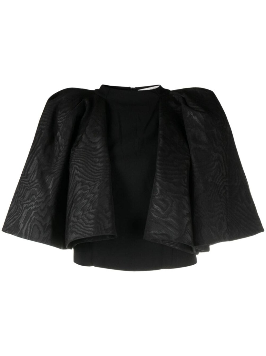 

alice + olivia топ Sergia с рукавами кап, черный