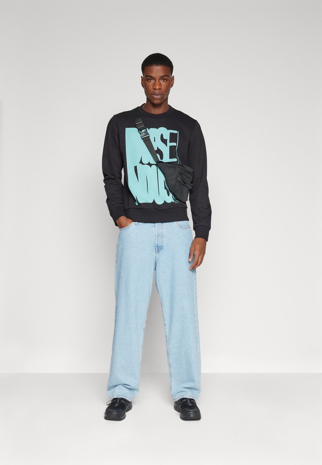 

Толстовка Diesel GINN UNISEX, черный