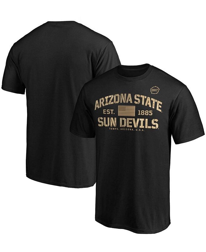 

Мужская черная футболка в стиле милитари Arizona State Sun Devils OHT Appreciation Boot Camp Fanatics, черный