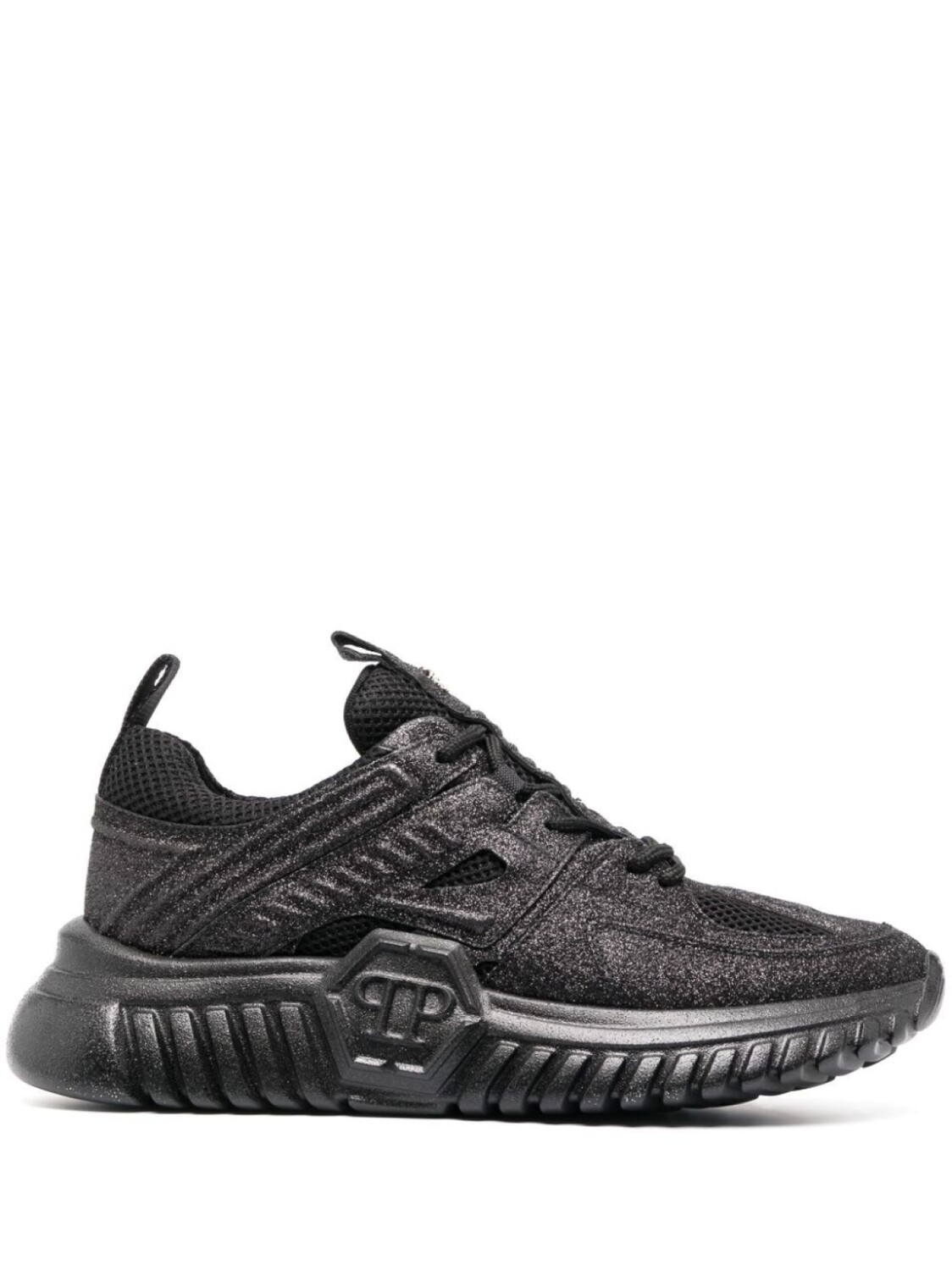 

Кроссовки Philipp Plein Runner Glitter, черный