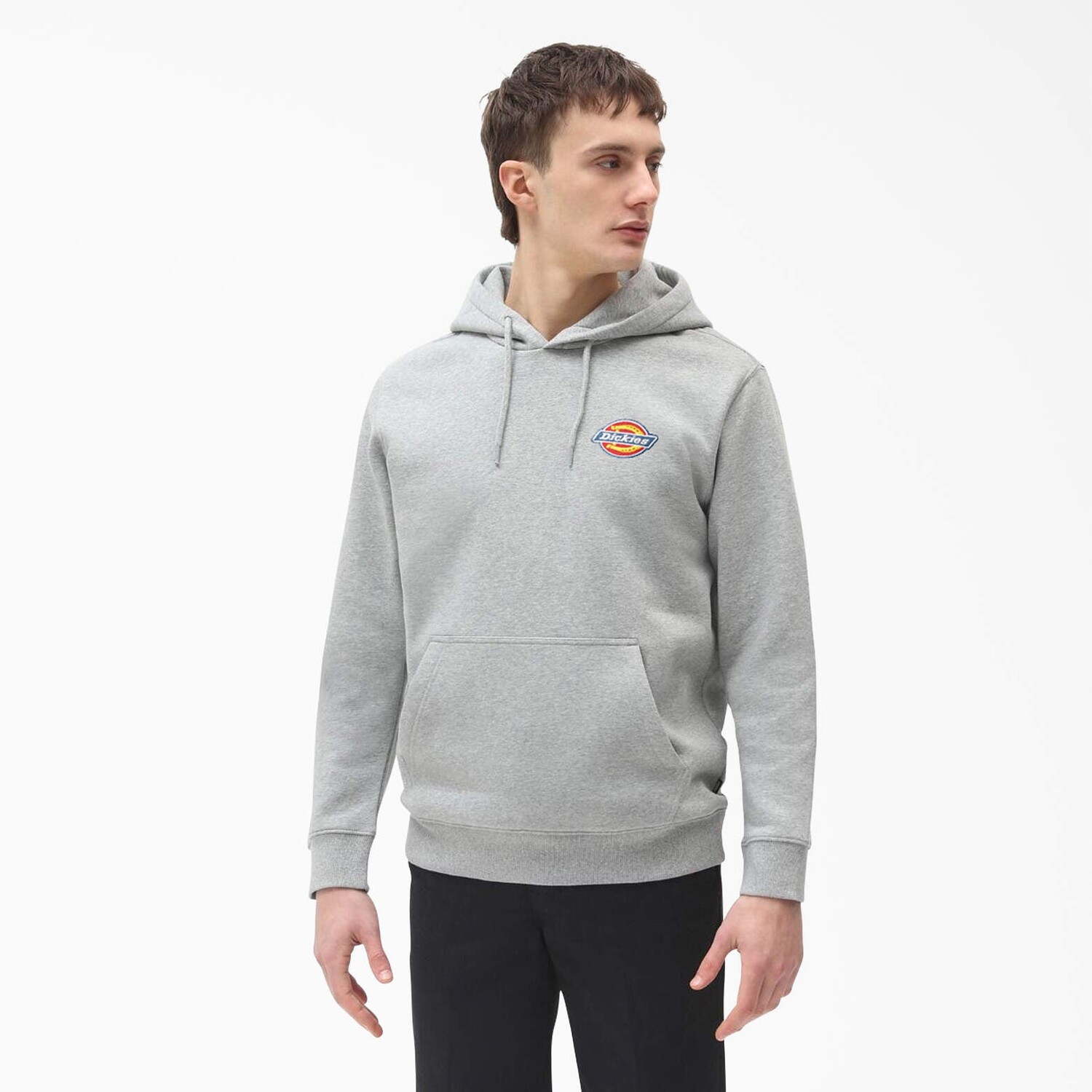 

Флисовая толстовка Dickies с вышитым логотипом на груди, цвет Heather Gray (Hg)