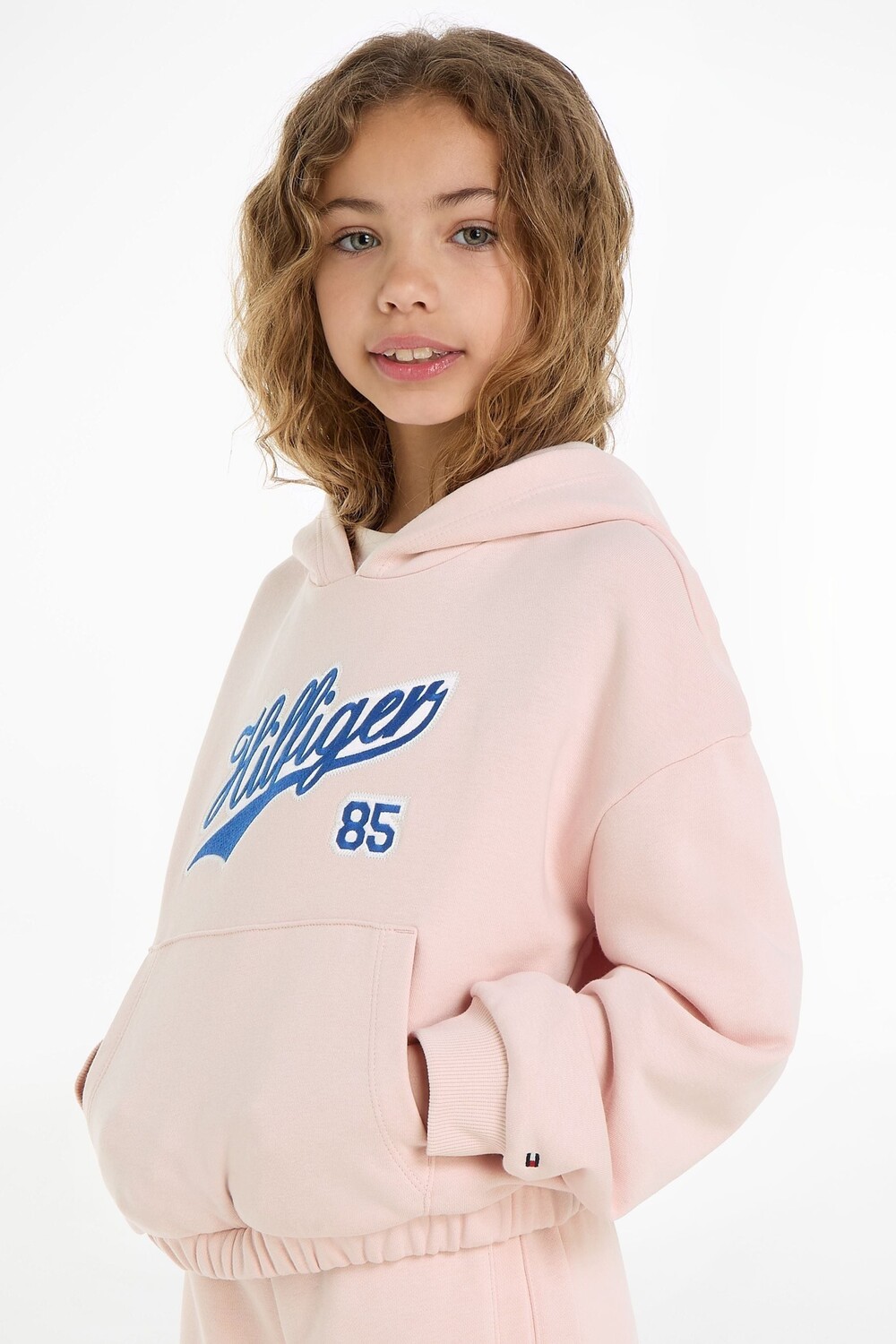 

Толстовка розового цвета с надписью Tommy Hilfiger, розовый