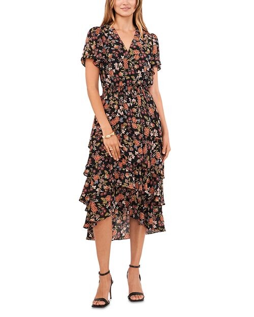 

Четырехъярусное многослойное платье-миди VINCE CAMUTO, цвет Multi