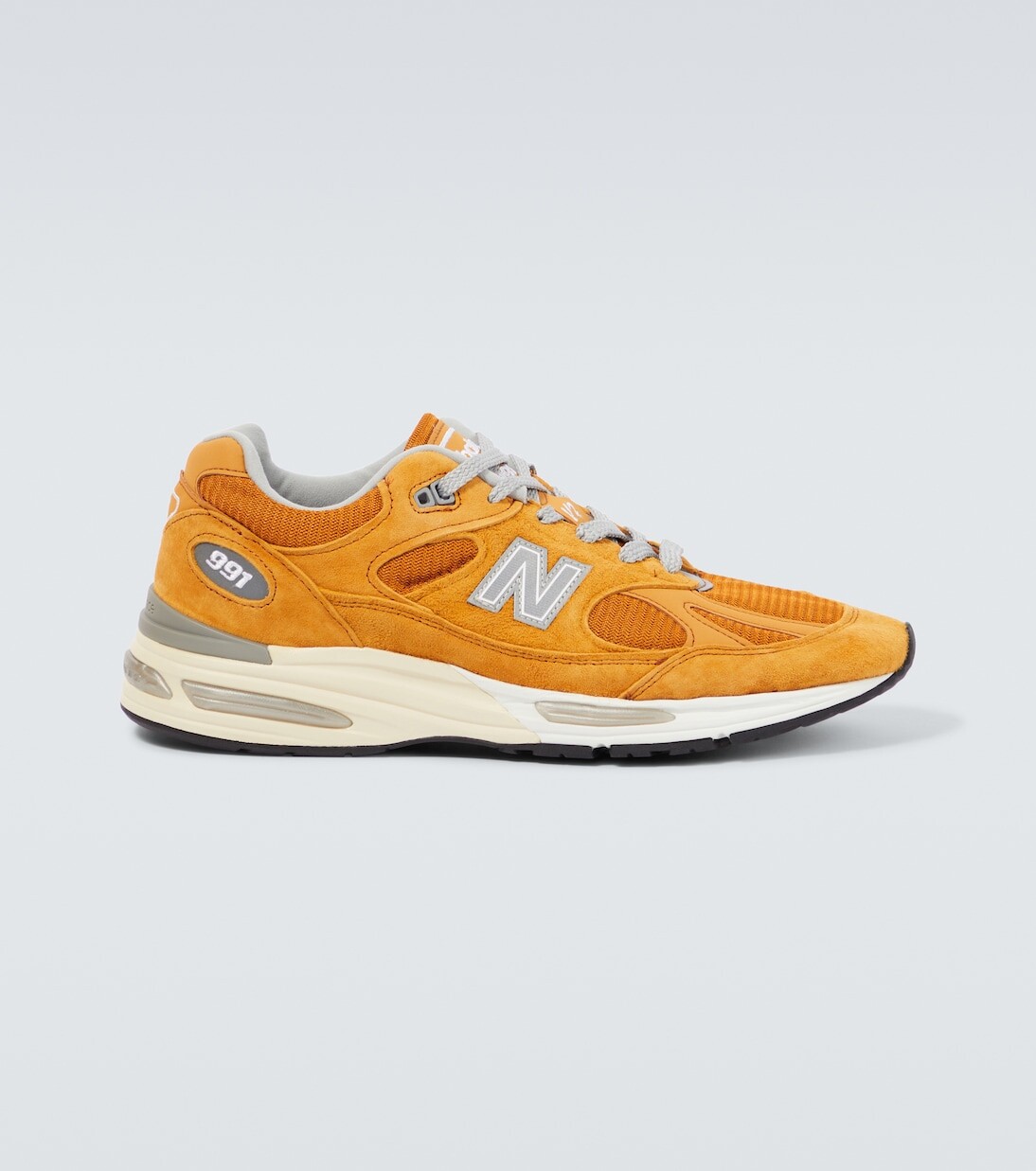 

Кроссовки Made In UK 991v2 с замшевой отделкой New Balance, желтый