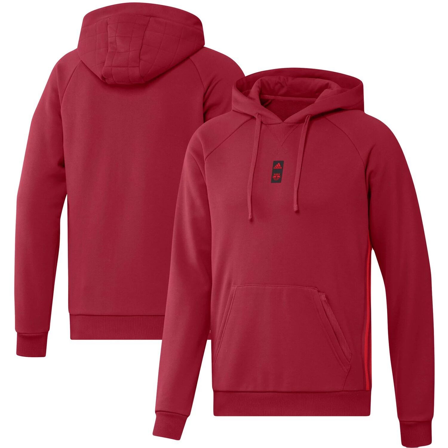 

Мужская толстовка с капюшоном adidas Red New York Red Bulls Travel реглан