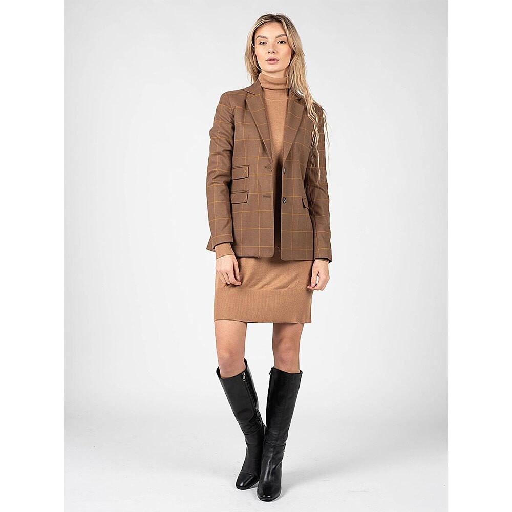 

Блейзер Silvian Heach Slim Fit, коричневый