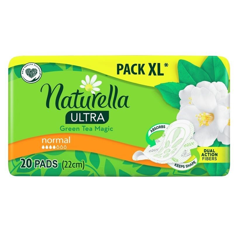 

Naturella Ultra Normal Green Tea Duo Pack гигиенические салфетки, 20 шт.