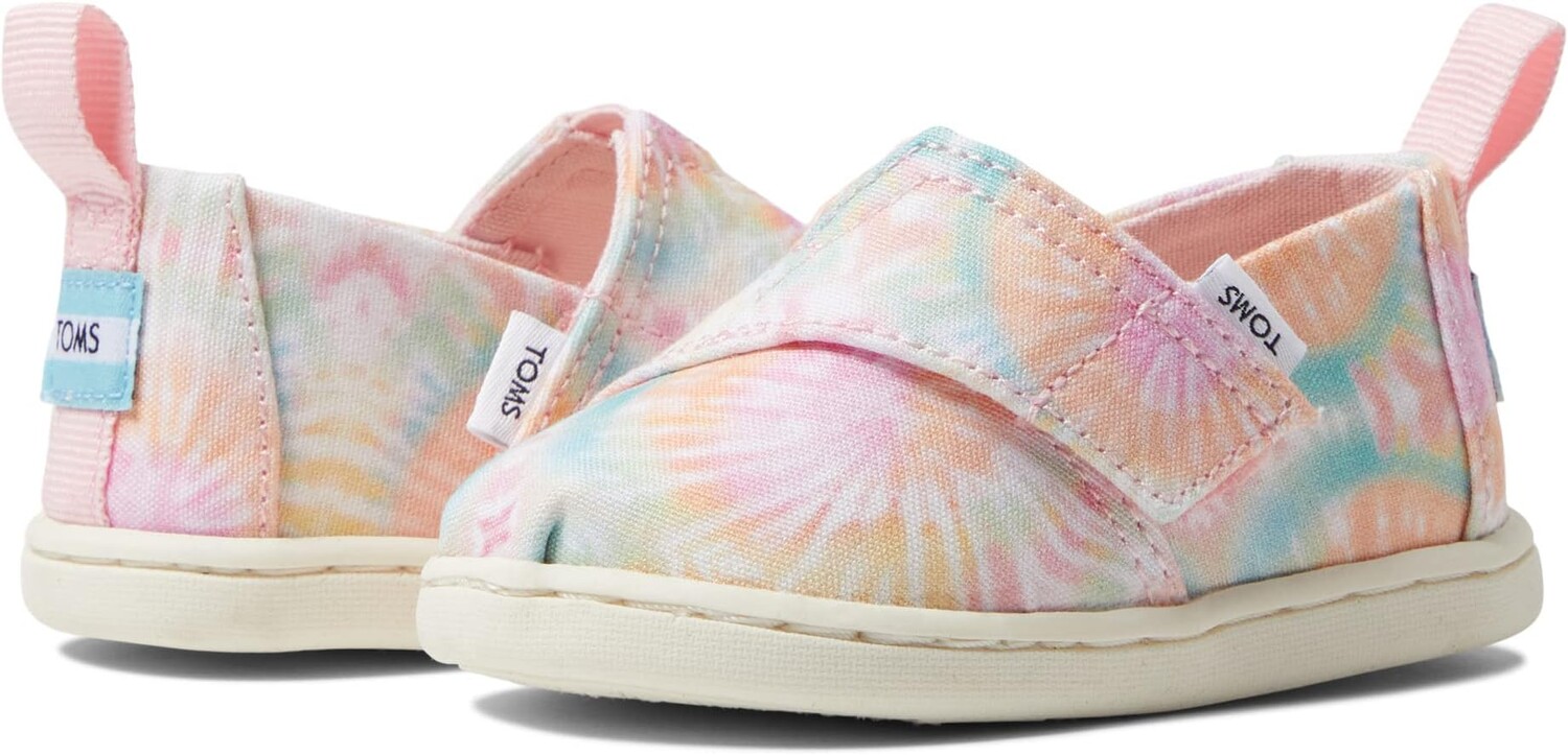 

Лоферы Tiny Alpargata Espadrille TOMS, цвет Candy Pink Tie-Dye Canvas