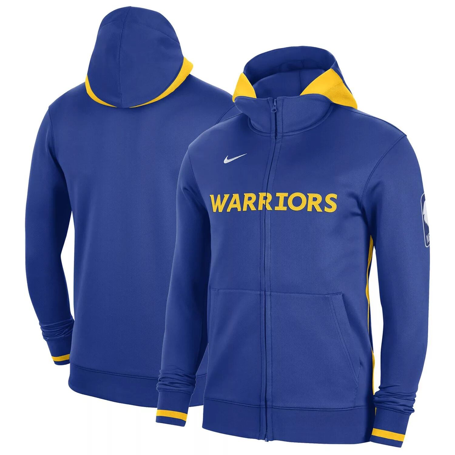 

Мужская толстовка с молнией во всю длину Royal Golden State Warriors Authentic Showtime Performance Nike