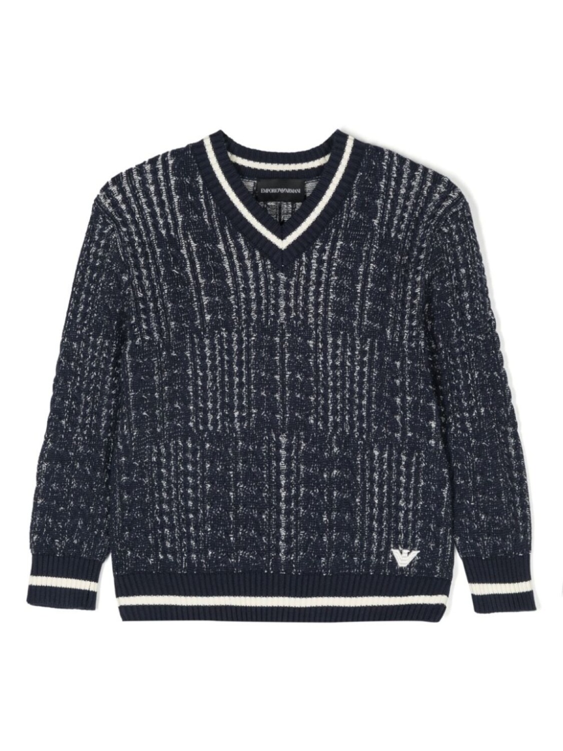 

Джемпер с V-образным вырезом Emporio Armani Kids, синий