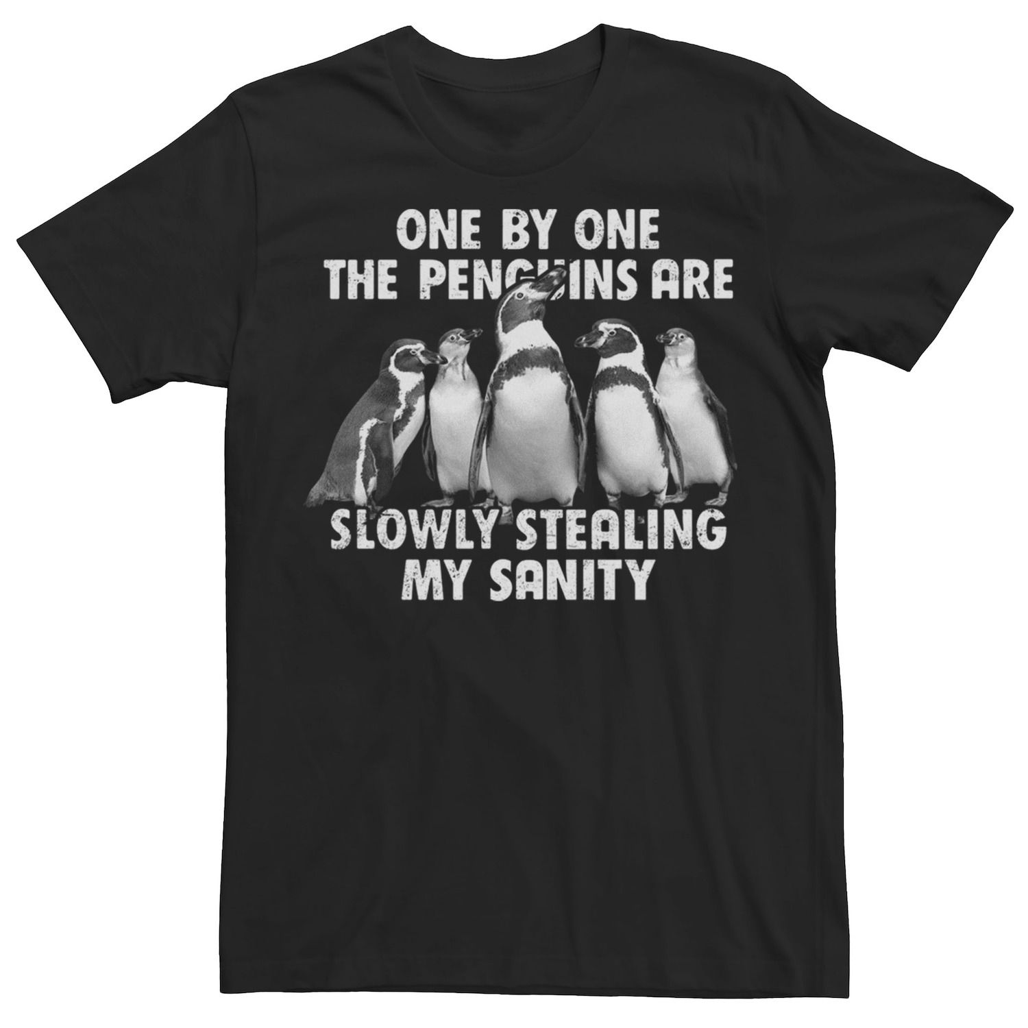 Мужская футболка с забавным рисунком «Пингвины медленно крадут мое здравомыслие» Licensed Character