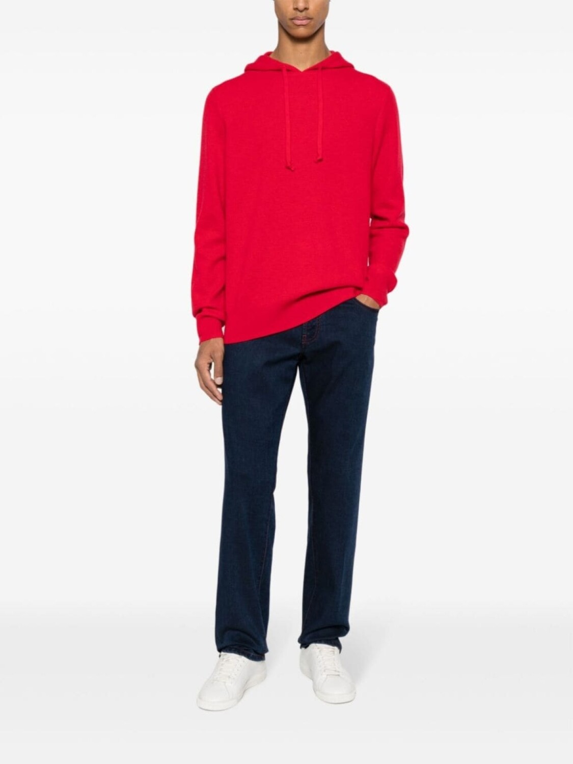 

Кашемировое худи с кулиской RLX Ralph Lauren, красный