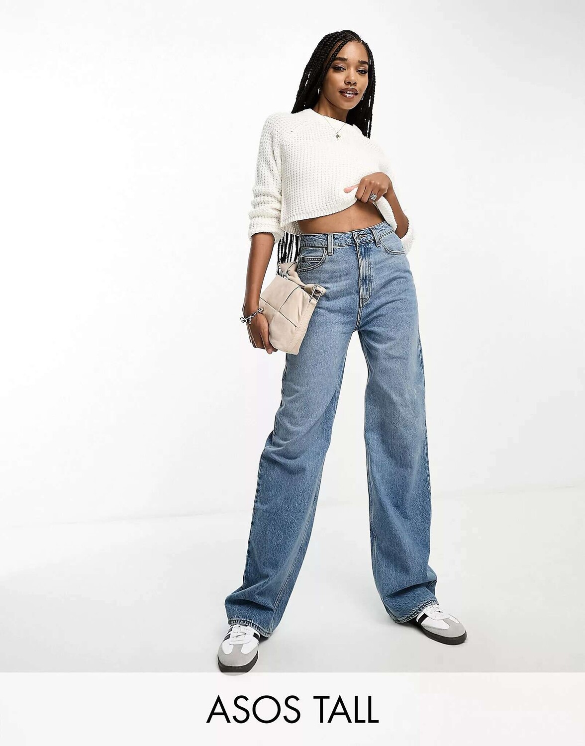 

Синие джинсы ASOS DESIGN Tall Dad