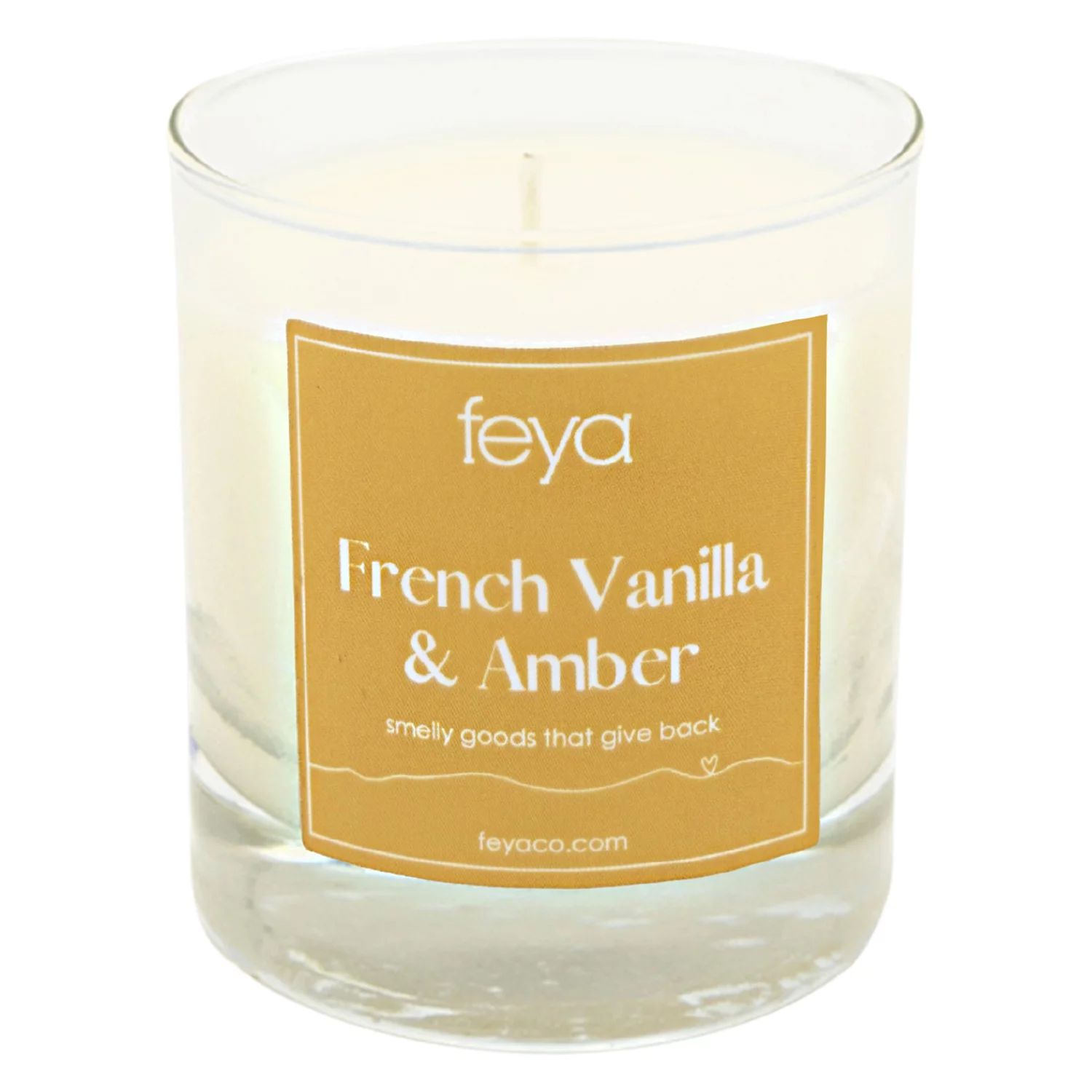 цена Feya Candle Co. Французская ваниль и амбра, 6,5 унций. Соевая свеча