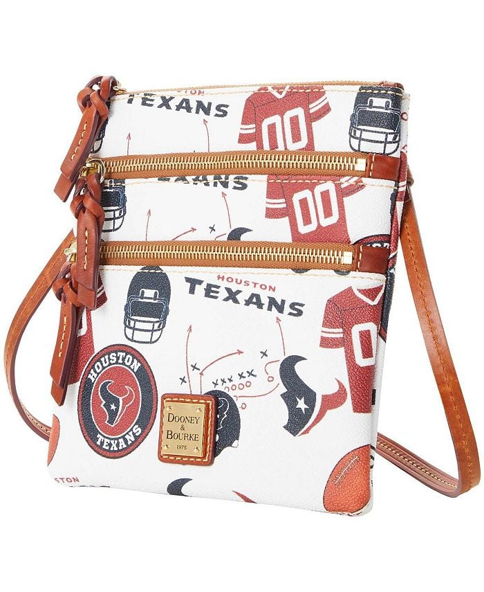 

Женская сумка через плечо Houston Texans с тройной молнией Dooney & Bourke, белый