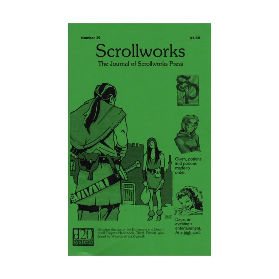 

Журнал #29 "Gwen's Alchemy Bone Saw, A Wererat Hiding Place", Scrollworks Magazine
