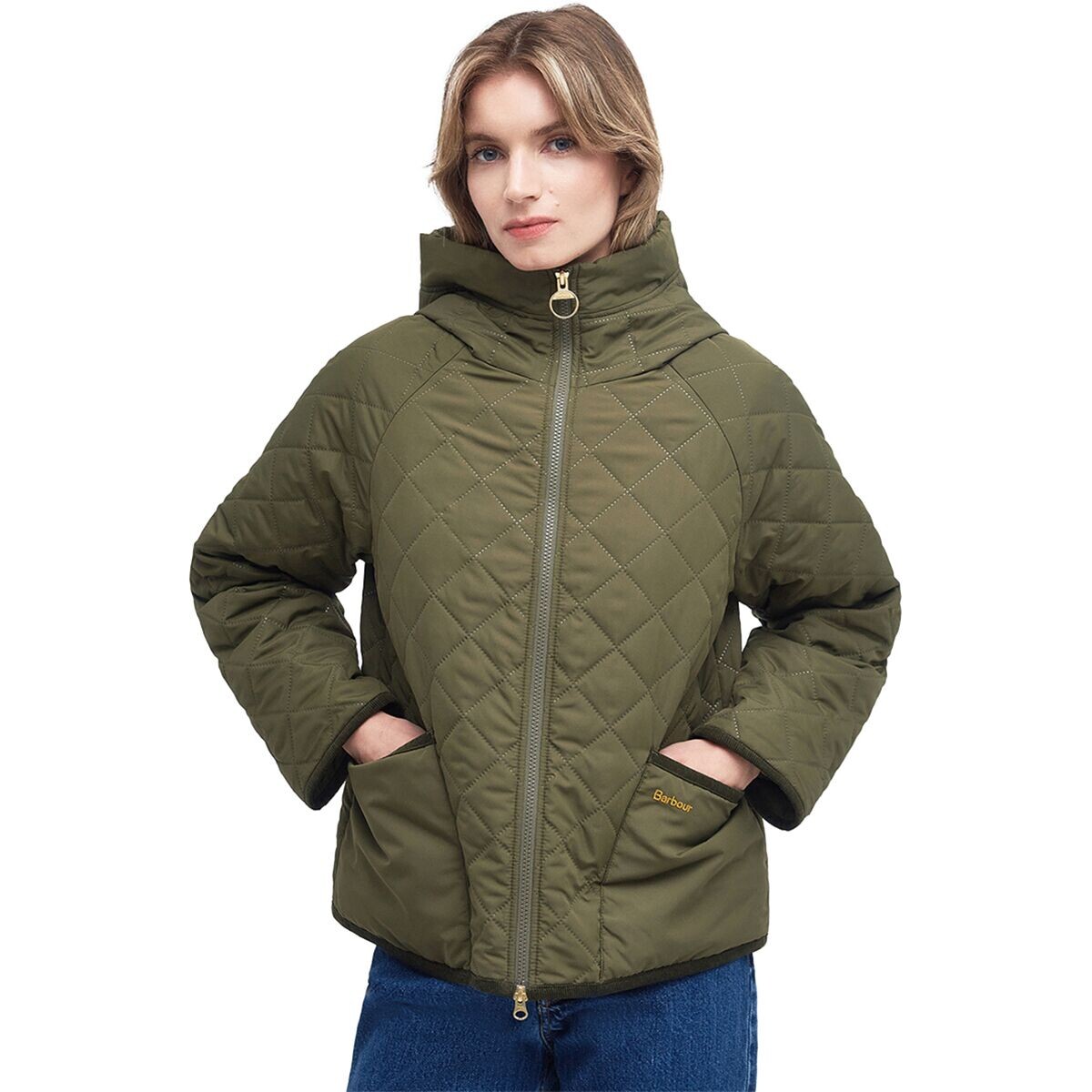 

Стеганая куртка glamis Barbour, цвет army green/ancient