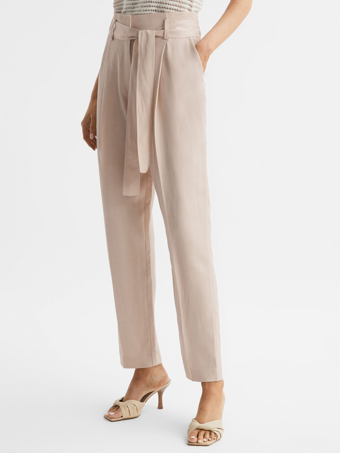 

Брюки Reiss Mylie Taper, нейтральные