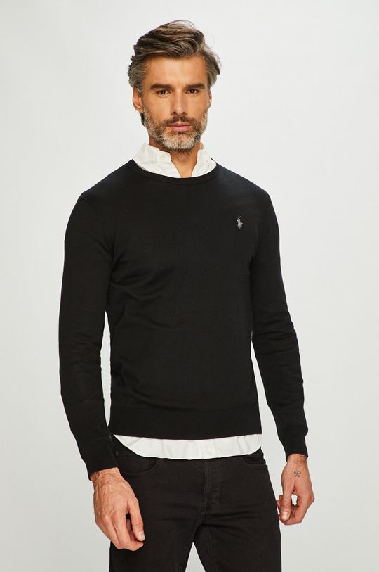 Свитер Polo Ralph Lauren, черный свитер cashmere blend sweater polo ralph lauren серый