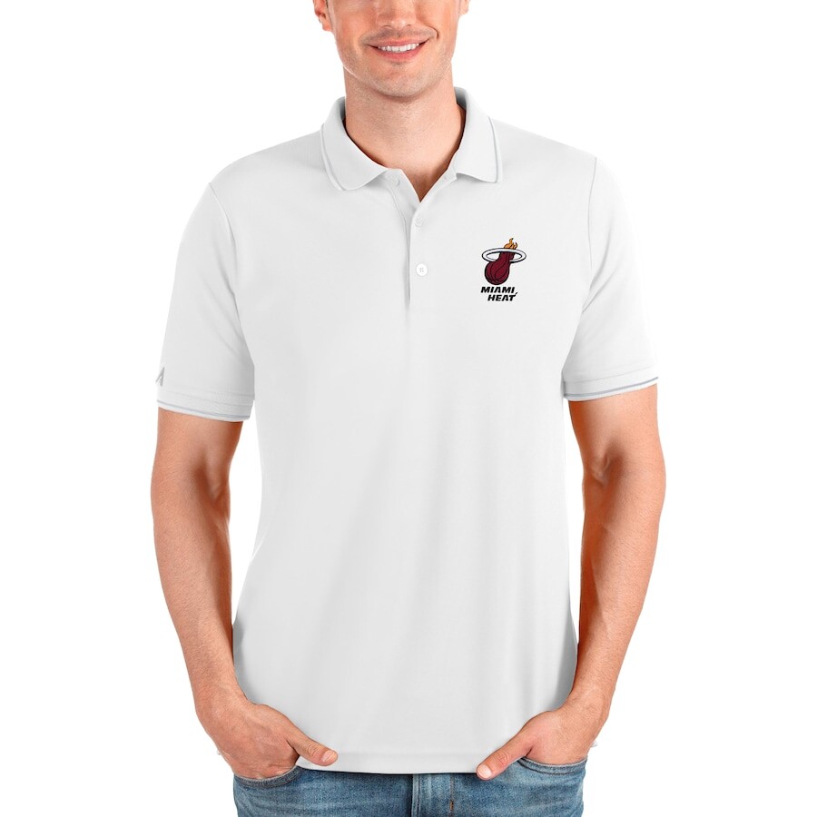 

Поло с коротким рукавом Antigua Miami Heat, белый