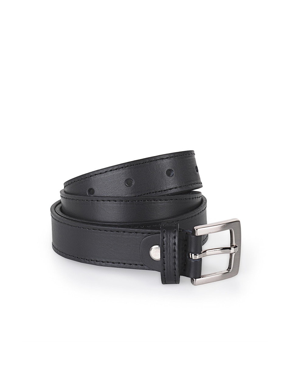 Женский черный кожаный ремень Jaslen, черный jifanpaul leather brand black belts luxury mens belts automatic buckle fashion belts for men business popular male two leather